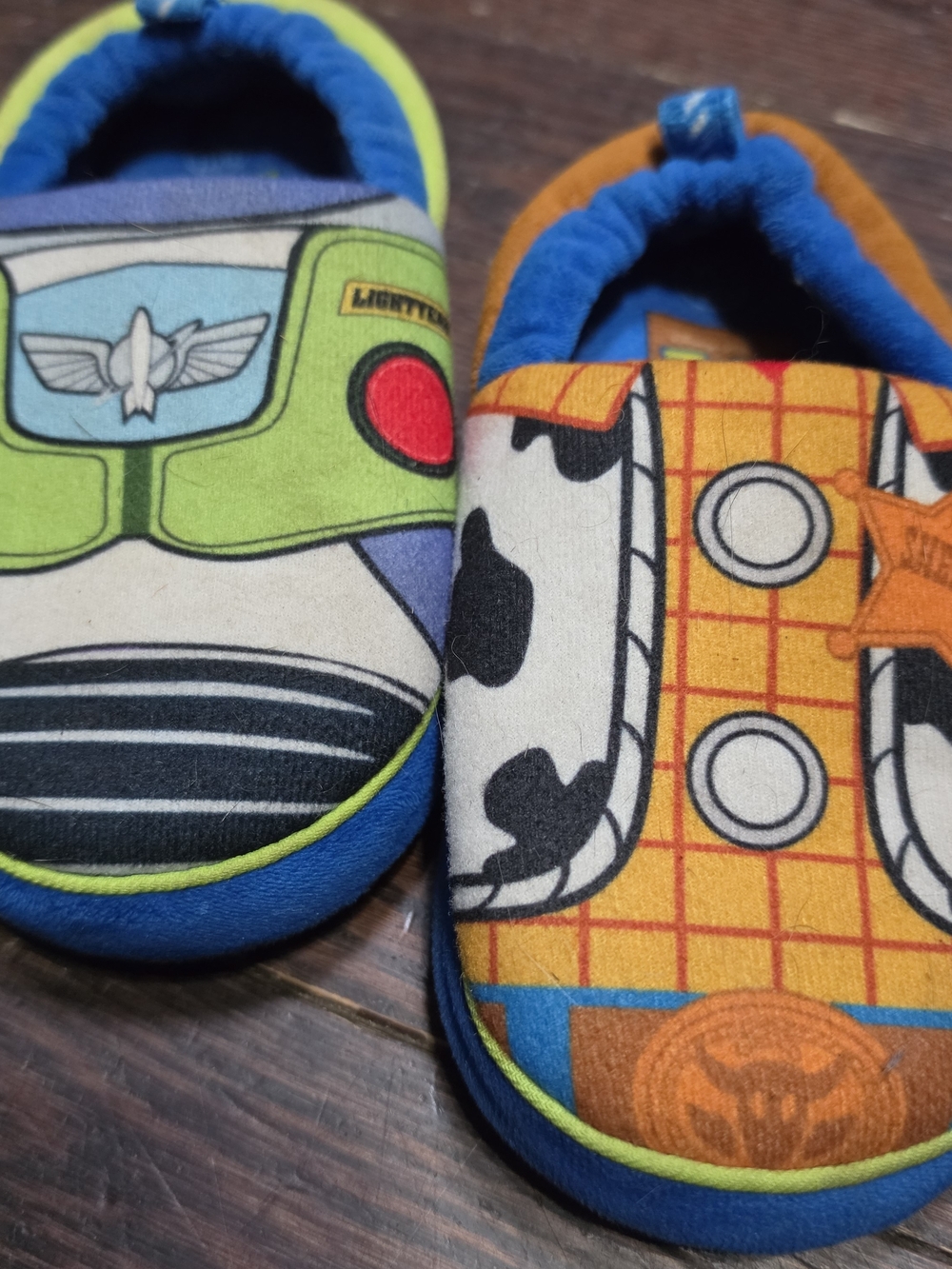 Toy Story Kids One-Piece Slipper Set - Blue, Green, Orange